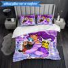 Purple Powerhouse 3pcs K-pop Music Group Bedding set,Ideal for Bedroom, Dormitory,Including Duvet Cover And 2pcs Pillowcases,Fan Gifts