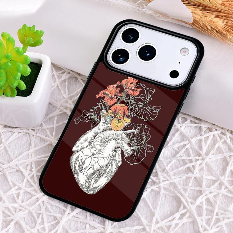 Heart Art Phone Case for iPhone 17 Air 16 15 11 12 14 13 Pro Max Shockproof Cover