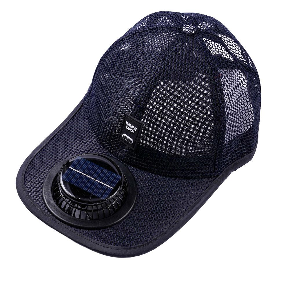 Breathable Sunhat with Solar Fan Sun Block Baseball Hat with Solar Fan USB Charging Fan Outdoor Sunhats Sunscreen Sunshade Hats