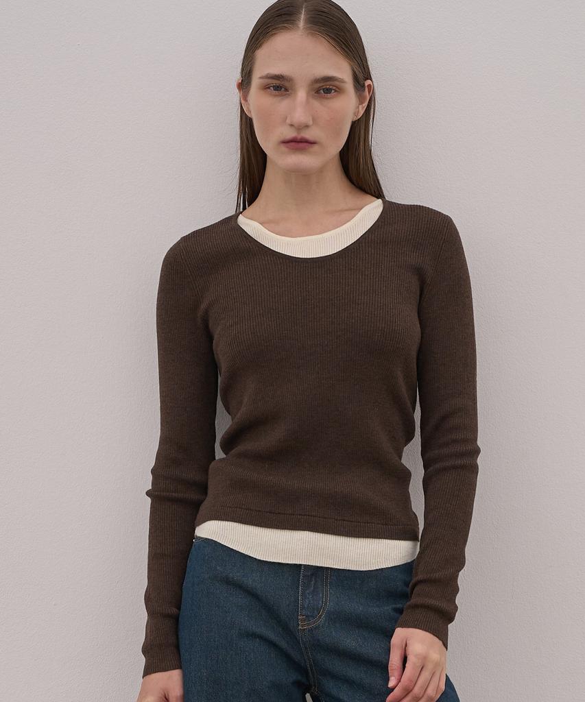 ELLIOTI Layered Knit Ts_3Color