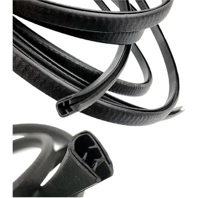 Compatible With Sany Sy 55 60 75 135 215 Excavator Accessories Cab Window Sliding Glass Running Slide Groove Rubber Strip(Type B 1 m)