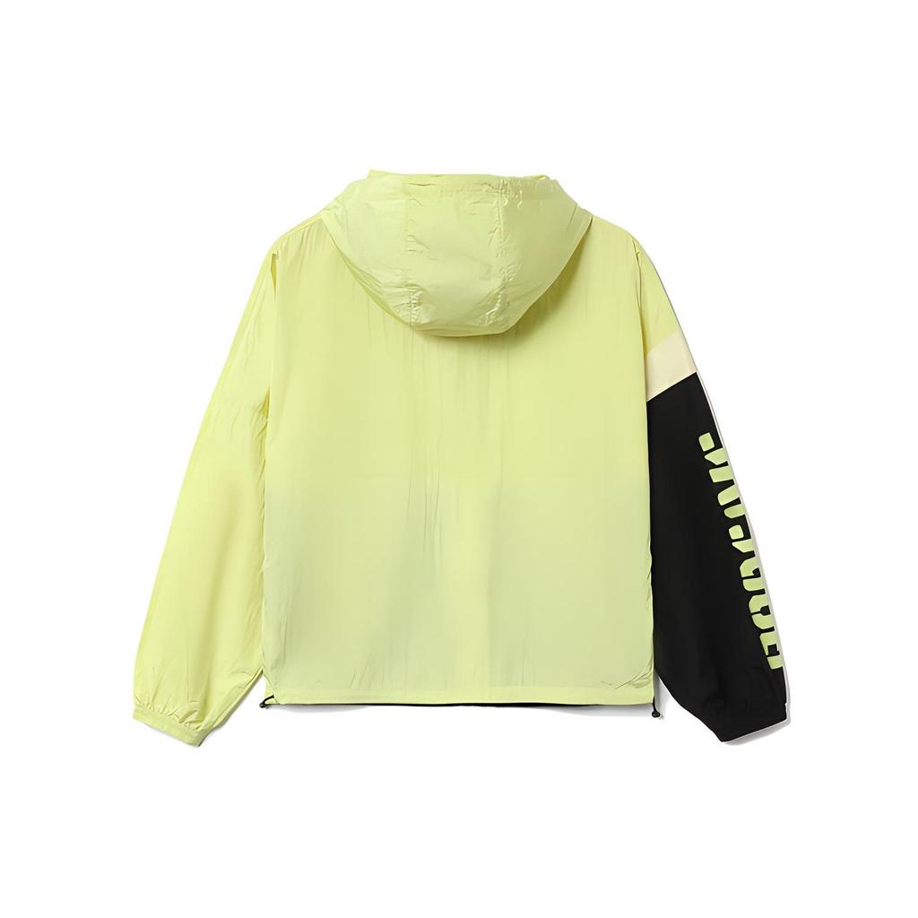 Li Ning Badfive Sports Basketball Series Color Block Water Resistant Loose Fit Hooded Jacket Women jackets Glazed-Green AFDR366-1