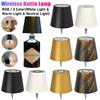 LED Table Lamp Rechargeable Stepless Dimming Metal Dimmable Bottle Lamp Wine Bottle Decorative Light for Family Restaurant & Bar