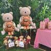 2pcs Brown Cartoon Bear Shaped Balloons, Used for Birthday Themed Parties, Valentine's Day, Anniversaries, and Photo Props