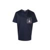 T-Shirts Men's Blue Crew Neck Moderate H10918C000488390Y778