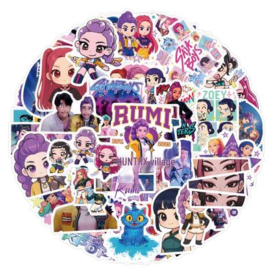 55 Dämonenjäger KPop Cartoon Graffiti Aufkleber für Koffer & Wasserflaschen