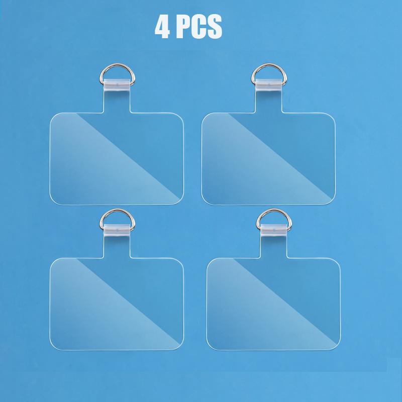 Universal Mobile Phone Anti-lost Lanyard Card Gasket Transparent Tpu Detachable Phone Hanging Cord Strap Patch Tether Pad
