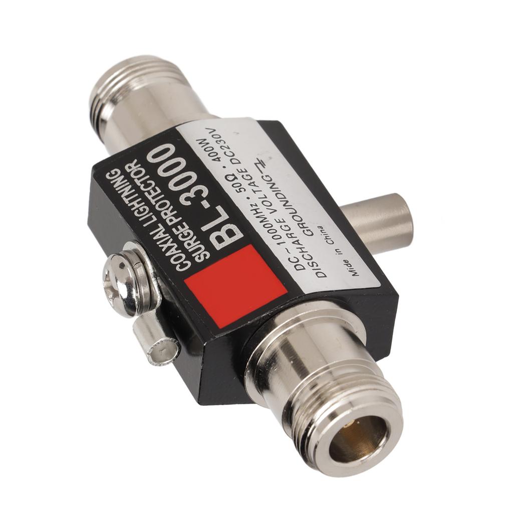 Yinitone BL‑3000 Coaxial Lightning Surge Protector N Female to N Female Lightning Arrester for Communication Equipment