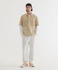 COVERNAT Nylon Fatigue Half Shirt Beige
