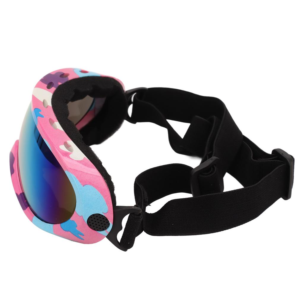 Dog Sunglasses Dog Goggles Pet Glasses UV Protection Winproof for Dogs Eyes Protection Red Lens Pink Blue Frame