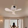 USB Powered Ceiling Fan with Light 4 Speed Timing Function 7200mAh Battery Remote Control Camping Ceiling Fan for Outdoor Tent