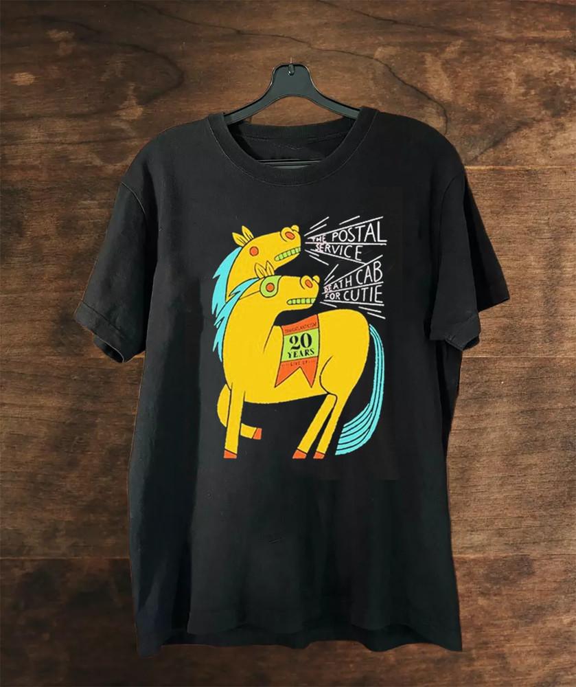 The Postal Service Death Cab For Cutie Two Headed Horse 20 Years T-shirts UR936 Unisex T-Shirt XL