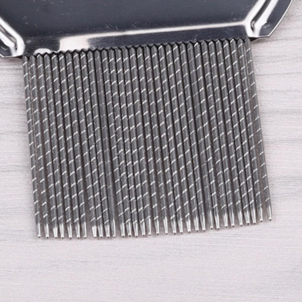 1/2Pcs Stainless Steel Flea Comb Dogs Lice Combs and Head Lice Nit Comb Flea Combs for Dog Cat Threaded Comb Grooming Tooth