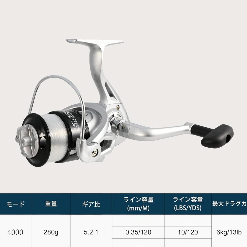 Fishing Set with Two Carbon Fiber Telescopic Spinning and Fishing Ideal for Includes Storage for Sea River Ice Rock and Pier Fishing 2.1m Rods, Reel,