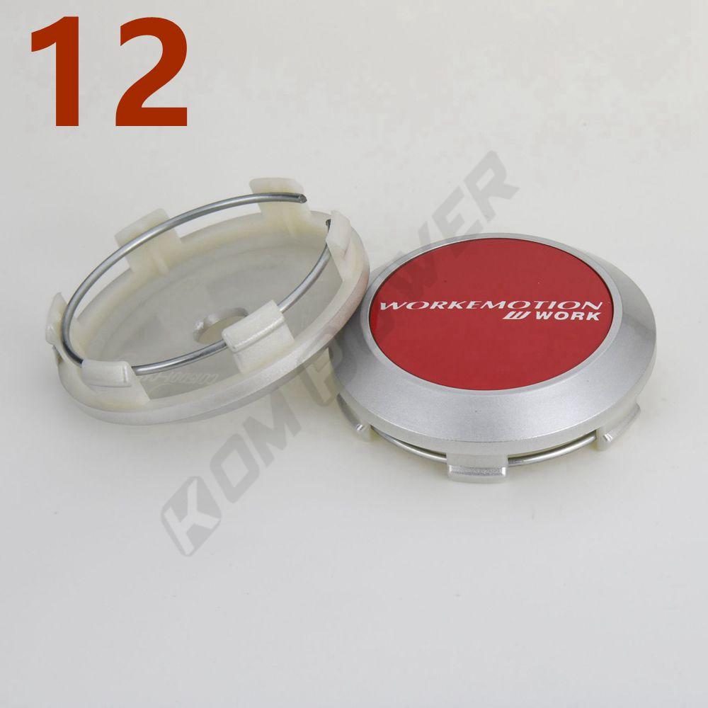 4PCS OD 68MM / ID 64MM Center Rim Cap WORK EMOTION EQUIP MEISTER VS Emblem Wheel Cover Cap Wheel Hub Cap