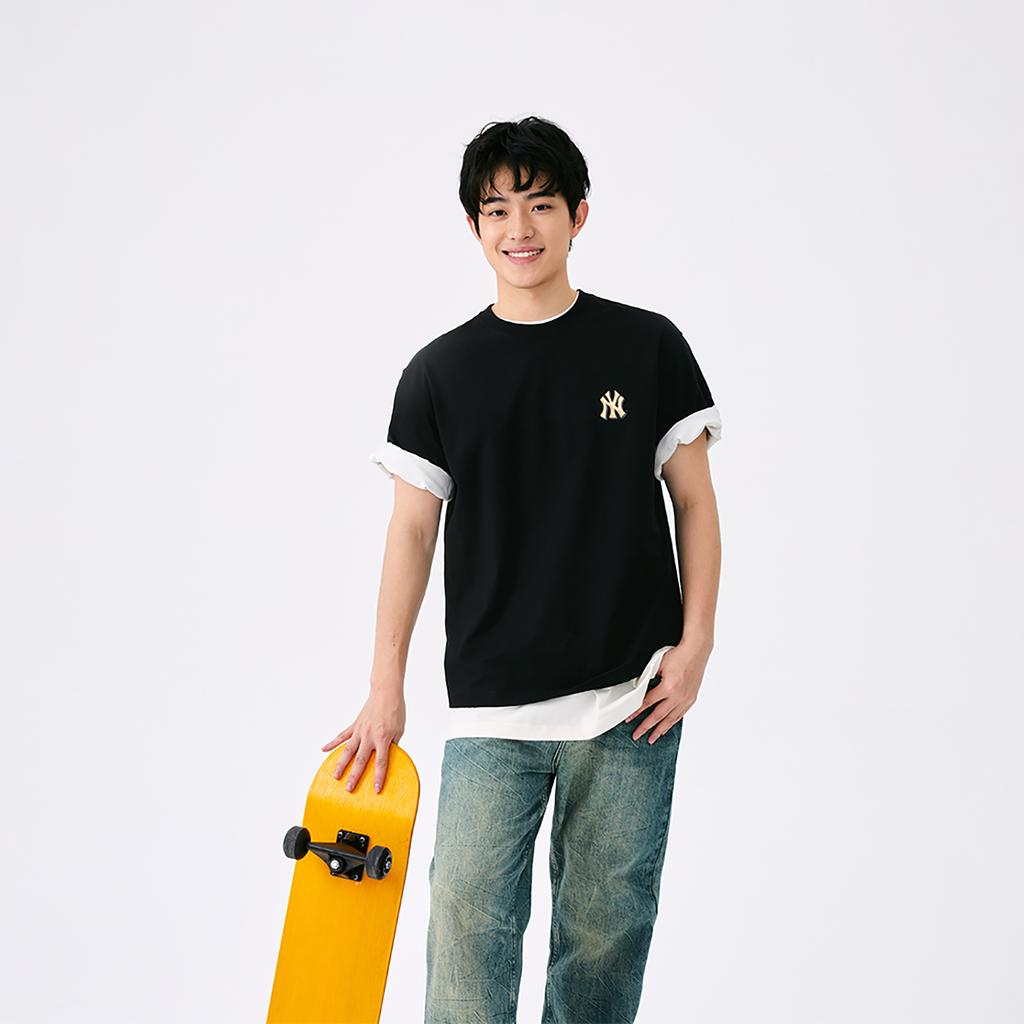 New MLB New York Yankees SS25 T Shirt Unisex Black 3ATSQ0251-50BKS