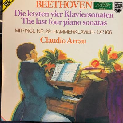 LP Record LUDWIG VAN BEETHOVEN  CLAUDIO ARRA  Die Letzten Vier Klaviersonaten 6599831 Philips 1964 Netherland Classical Used