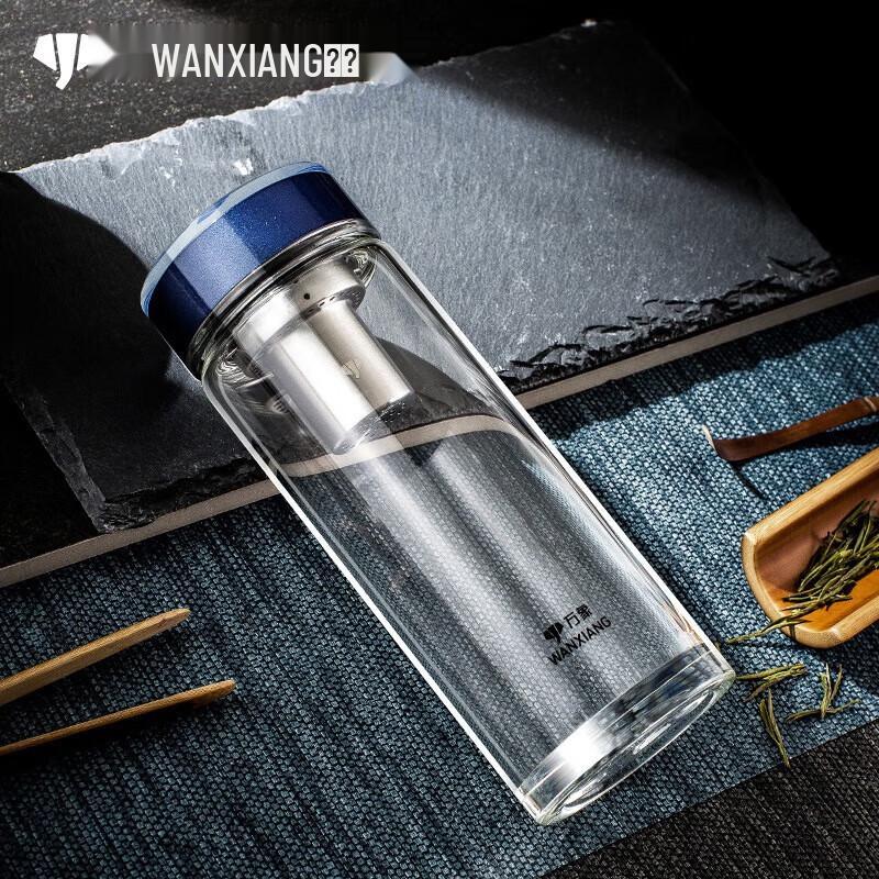 Double-Layer Glass Business Water Bottle