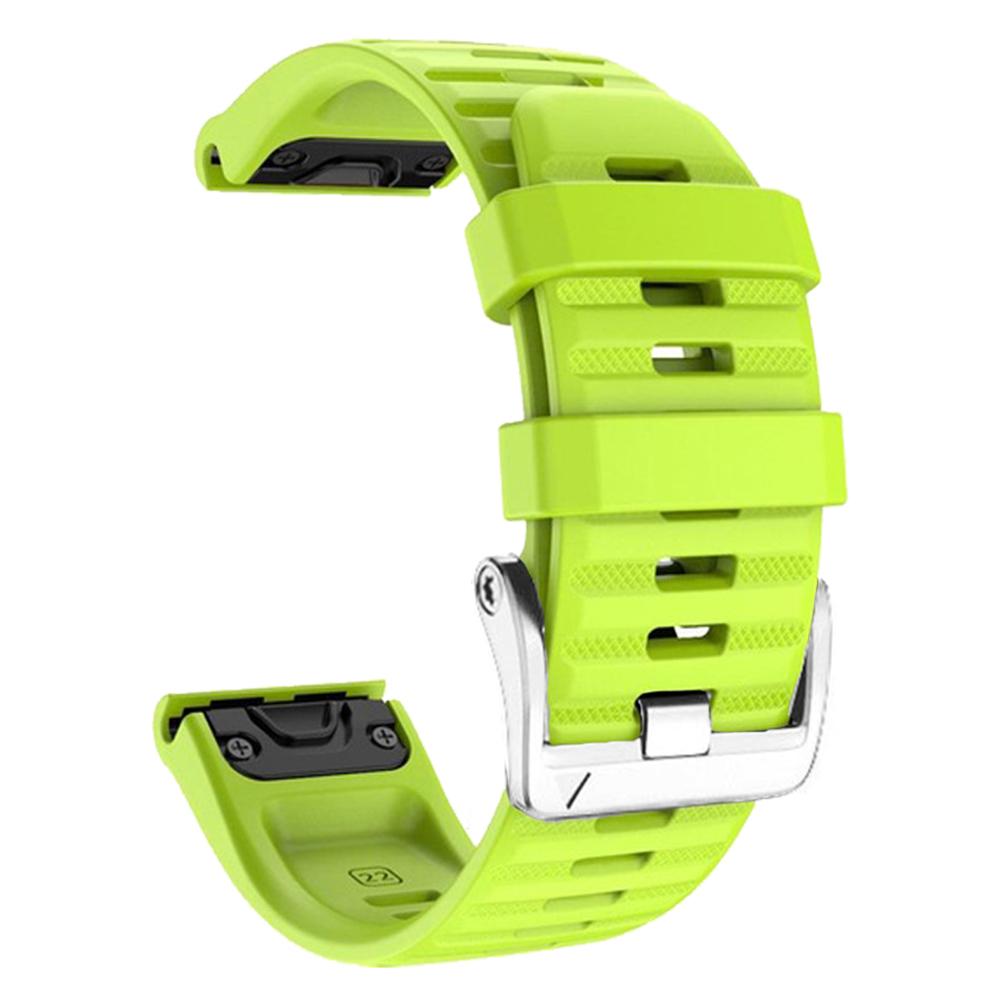 Watch Band for Garmin Forerunner 965/955/945/935 Soft Silicone Strap Bracelet with Silver Buckle