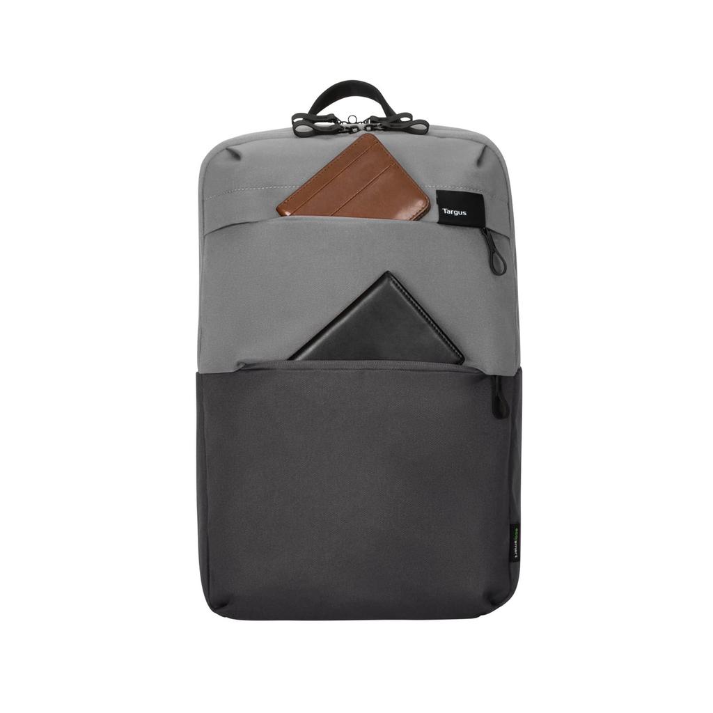 Targus Sagano EcoSmart Travel Backpack TBB634GL (Gray) - 22L Capacity, Lightweight, Fits 15-inch Laptops, and Carries on Carrying, Perfect for Men