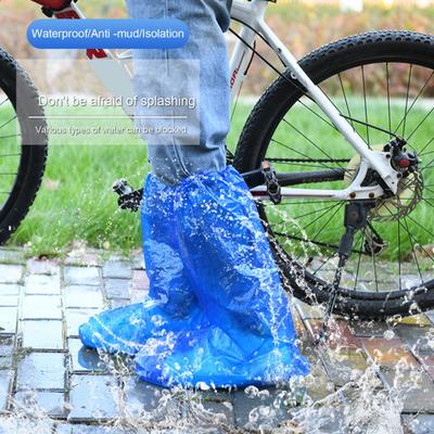 Disposable Waterproof Shoe Covers with Elastic Ankles Overshoes Snowproof Sandproof Anti-Slip Rain Boots Covers for Snow