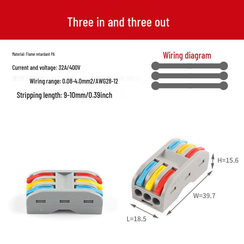Universal Quick Connector: Soft/Hard Wire Terminal Splitter
