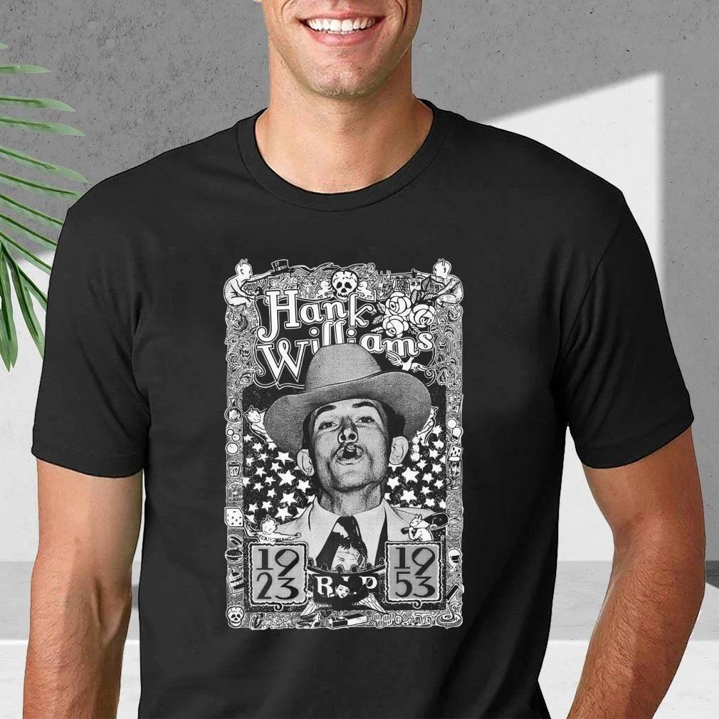 Hank Williams Sr Classic Country Music Legend Tribute Shirt S-5XL Q8743 M