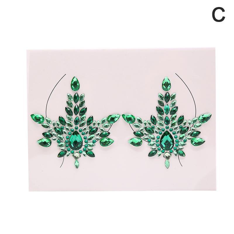 Acrylic Crystal Nipple Cover Sticker Adhesive Breast Chest Paste Sexy Stickers