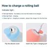 Smart Rolling Ball Cat Toy Smart Moving Cat Ball Indoor Play Pet Hunting Stimulation Toy 360-degree Rotation For Home Garden