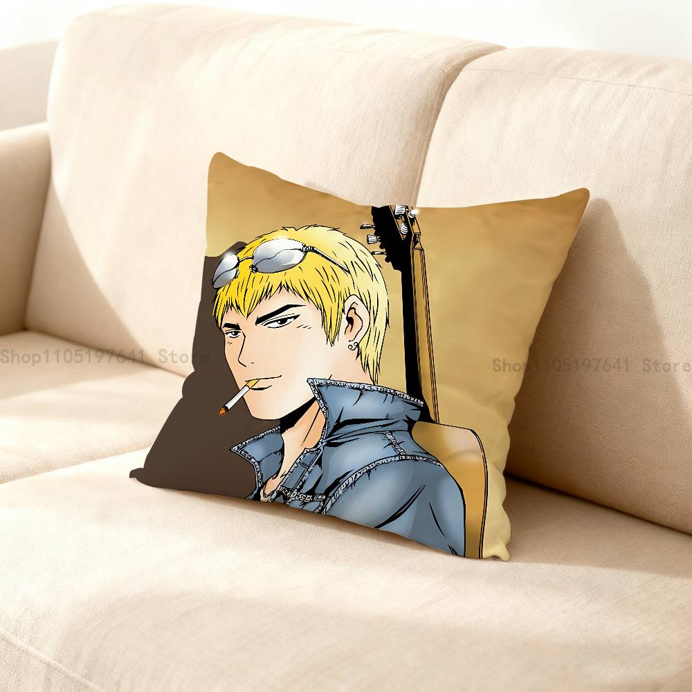 Great Teacher O-Onizukas Gto Anime Celebrity Merchandise All-Match Printed Pillow Case Sofa Car Office Room Decoration Protector