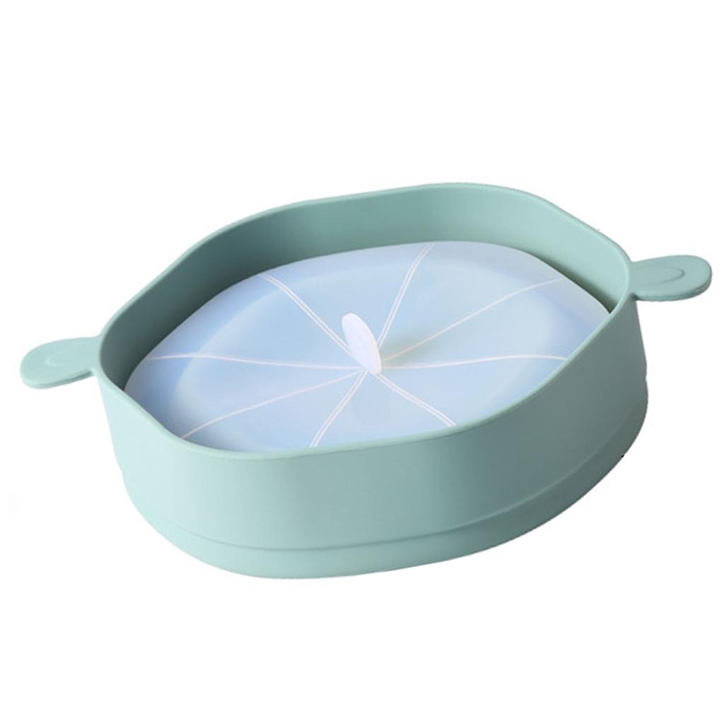 Silicone Popcorn Bucket with Handle Foldable Large Capacity Heat Resistant Microwave Popcorn Maker