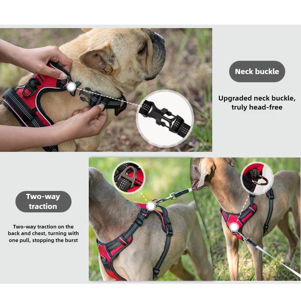 Chest Strap Vest Type Corgi Medium Golden Retriever Large Dog Walking Dog Chest Back Pet Dog Free Pullover