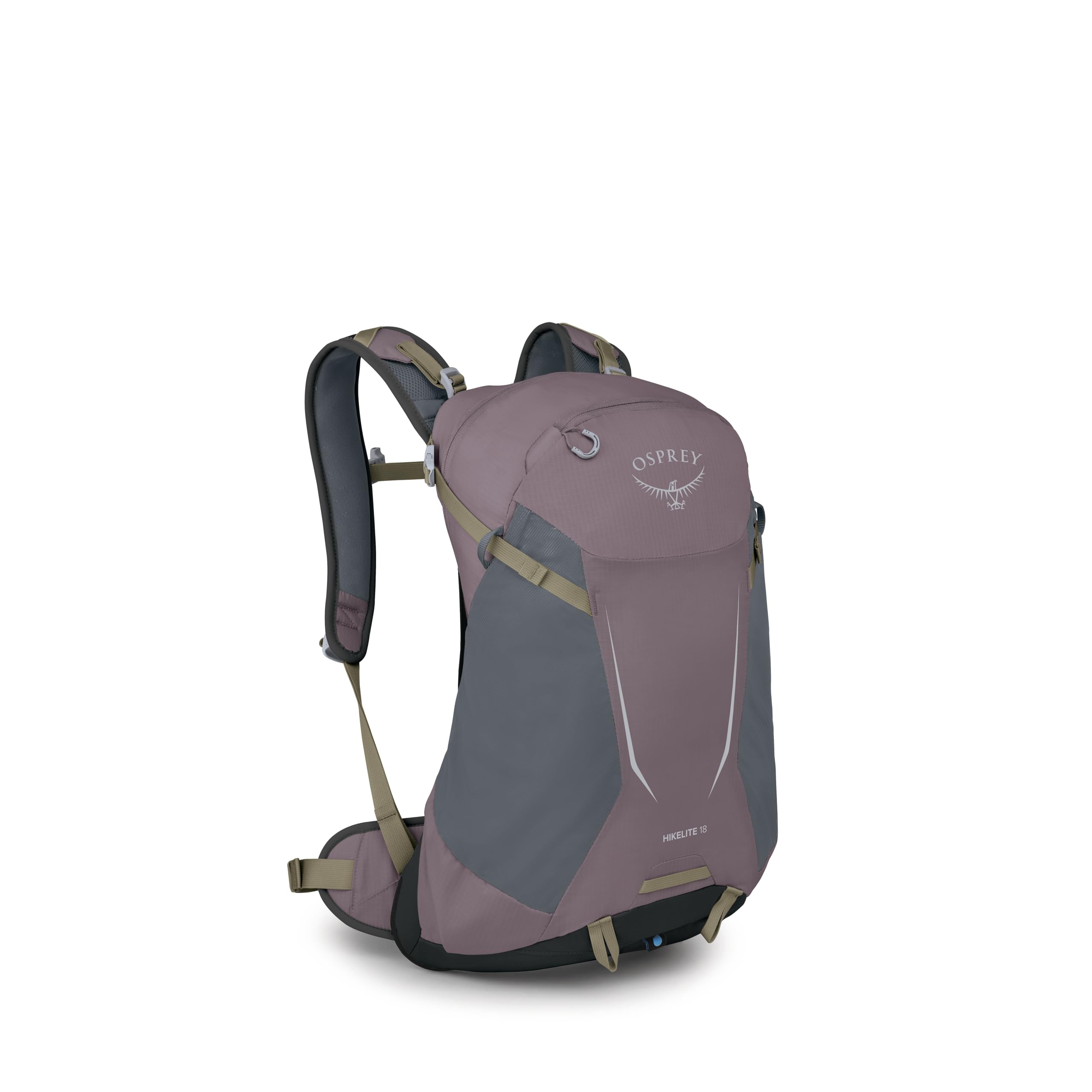 Osprey Hikelite 18L Прочный туристический рюкзак Дорожный однодневный рюкзак с чехлом от дождя Графитовый Фиолетовый - Унисекс,