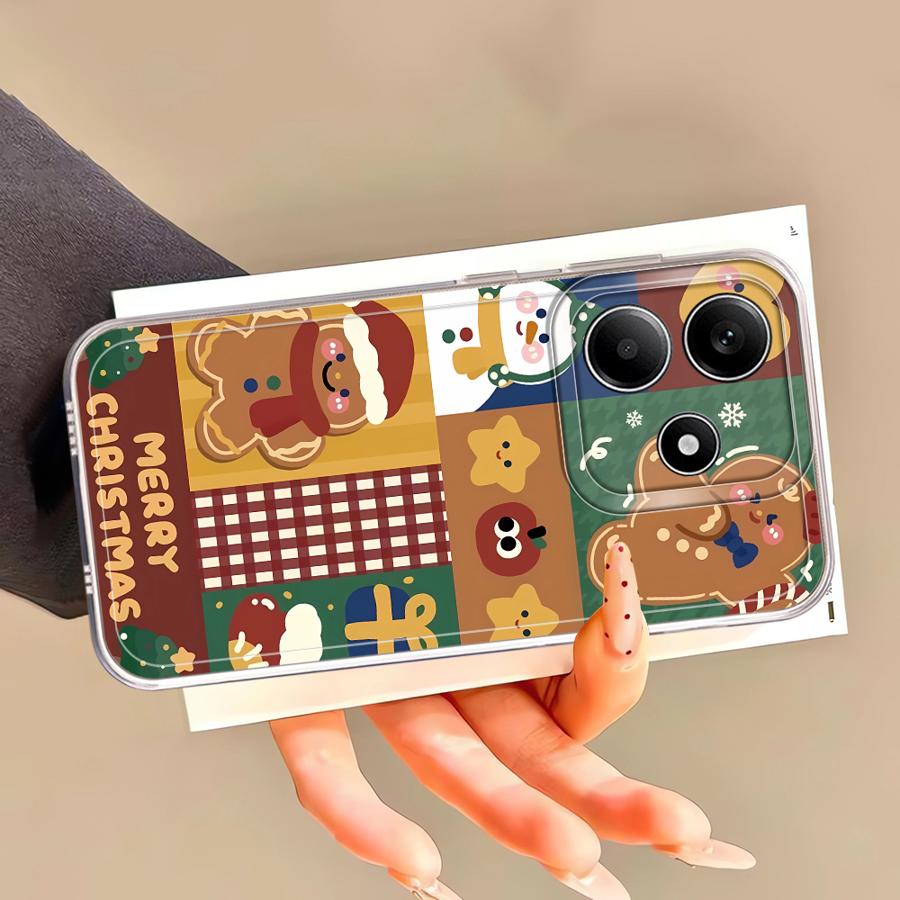 Heißer Verkauf Süße Weihnachten Klare Hülle für Xiaomi Redmi Note 10Pro 10S 10Lite 11 14 13 12 Pro Plus 9 8 12S 11S
