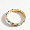 Bracciale Bangle Smalto Gocciolato Fiore Colorato Smalto Bangle Smalto Cloisonné Donna