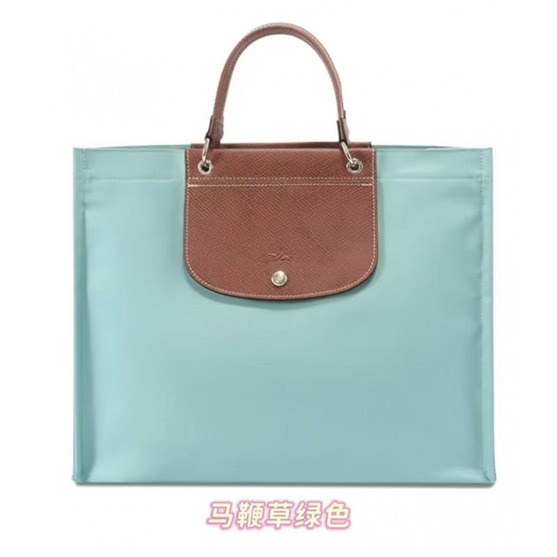 Large Laptop Tote Bag Women Men Soft Genuine Leather Handheld Briefcase With Multi-Compartment Organizer Lightweight
