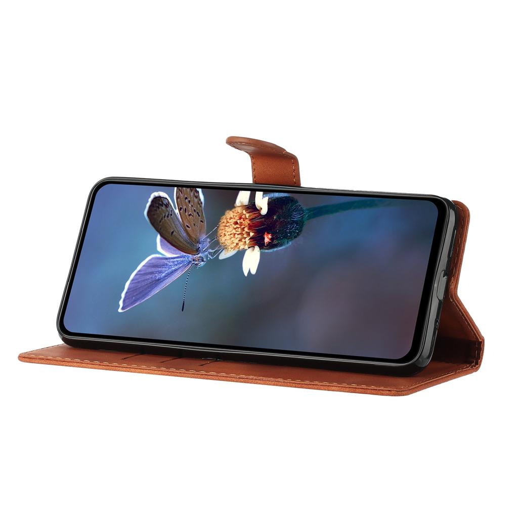 For Samsung Galaxy A15 5G Case Slim-Fit Leather Imprinted Flower Phone Cover with Stand and Wallet