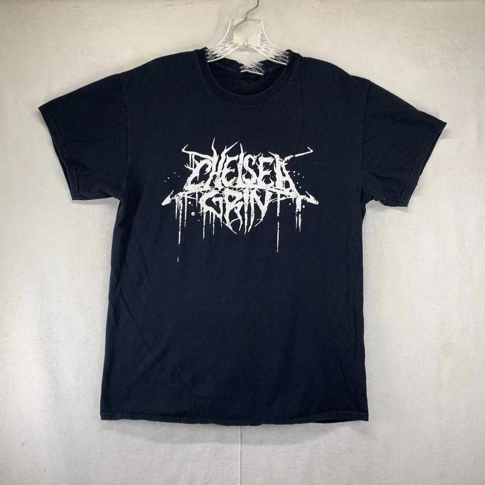 Футболка с логотипом группы Chelsea Grin Черная 100% Хлопок РАЗМЕР S-5XL Горячая Новая Унисекс Футболка L
