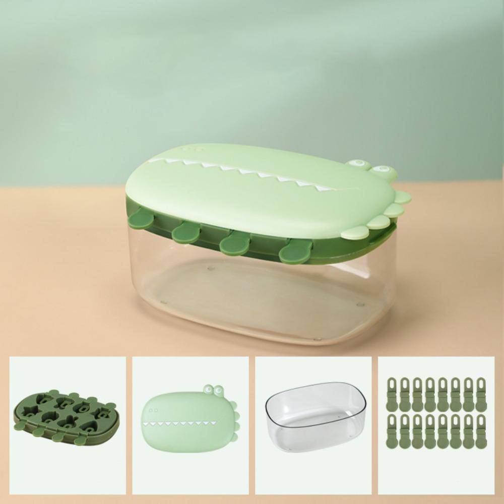 Dust Cover Ice Candy Maker with Ice Storage Box Ice Lolly Mold Cute Ice Pop Molds  Summer