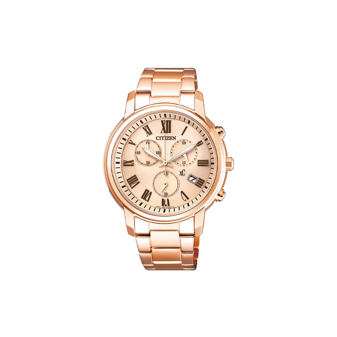 

CITIZEN Ecology Drive Collection XC Quartz Movement Stainless Steel Strap Watch Women s Watch FB1432-55X Rose Gold Strap
