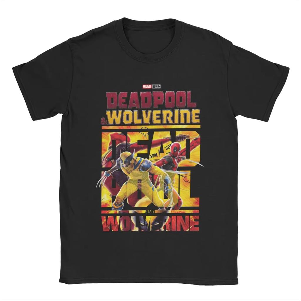 Genuine Deadpool & Wolverine T-Shirt Men's And Women's Cotton Fashion T-Shirt Short Sleeve Clothing SummerJacket