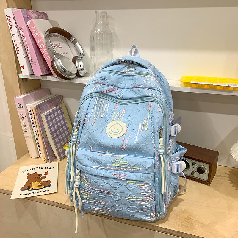 Korean Version of The Sen Series Large Capacity Backpack High School Students Fashionable Lightweight Backpack