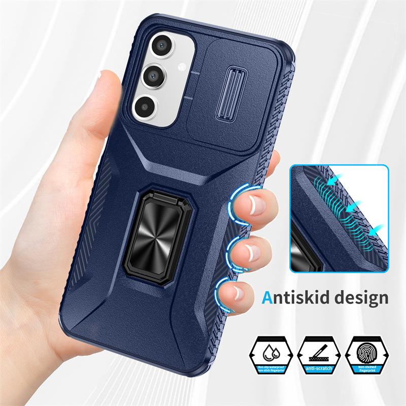 Pull-Push Ring Phone Case for Samsung S26Ultra, S23+, A16, A05S & S25FE