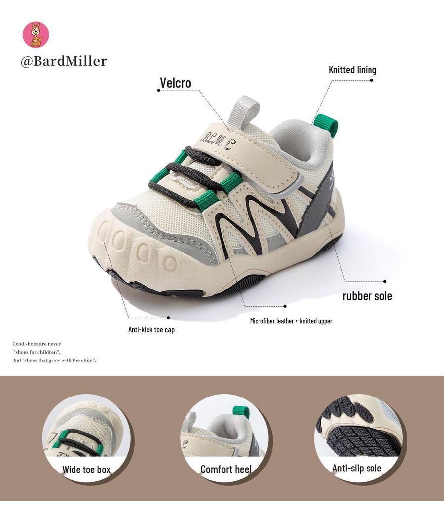 2026 Spring Baby Walker Non-Slip Mesh Shoes for Toddlers and Infants