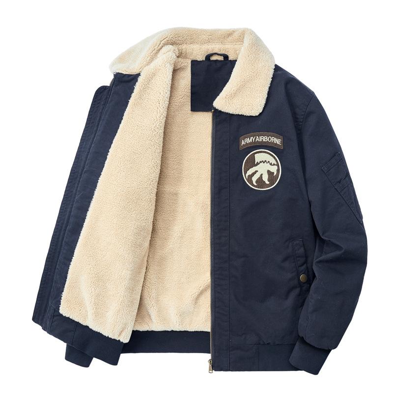 Зимняя мужская флисовая куртка с утолщенной хлопковой подкладкой — фото 3