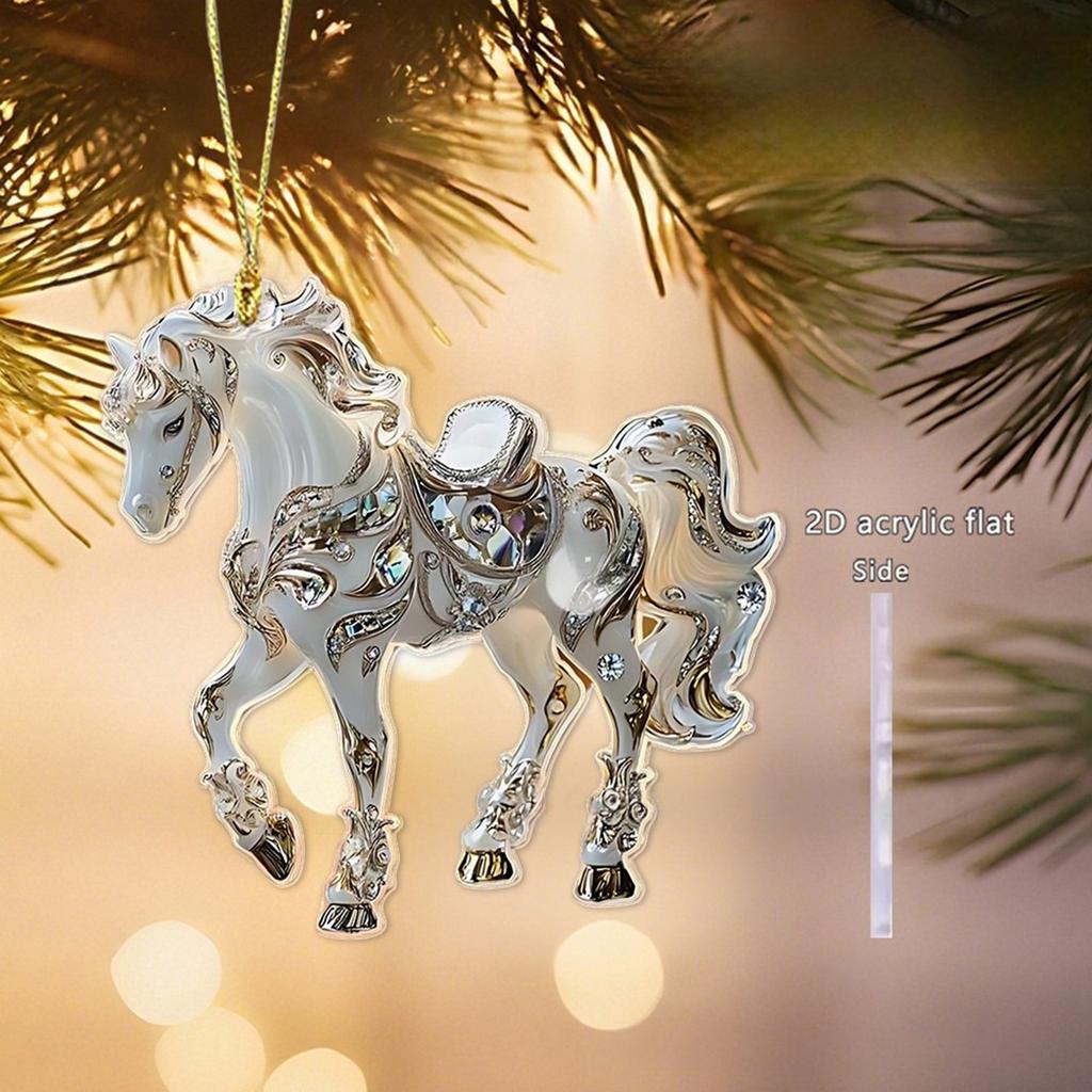 Horse Pendant Christmas Decoration Pendant, As A Gift Decoration Pendant For Horse Lovers, A Magnificent Christmas Pendant