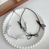 Elegant Bowknot Pearls Choker Necklace for Women Girls Retro Styles Clavicle Chain Fashion Jewelry Accessories