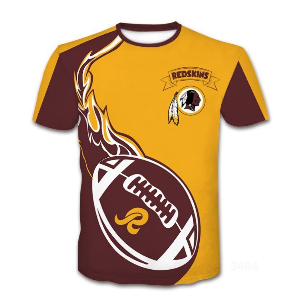 Ragbyové 3D tištěné denní ležérní sportovní pánské tričko s kulatým výstřihem a krátkým rukávem