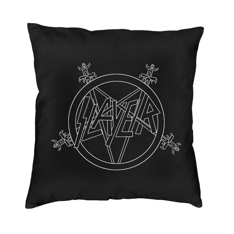 Modern Heavy Metal Rock Band Slayers Cushion Cover Velvet Pillow Case Living Room Decoration Pillowcase