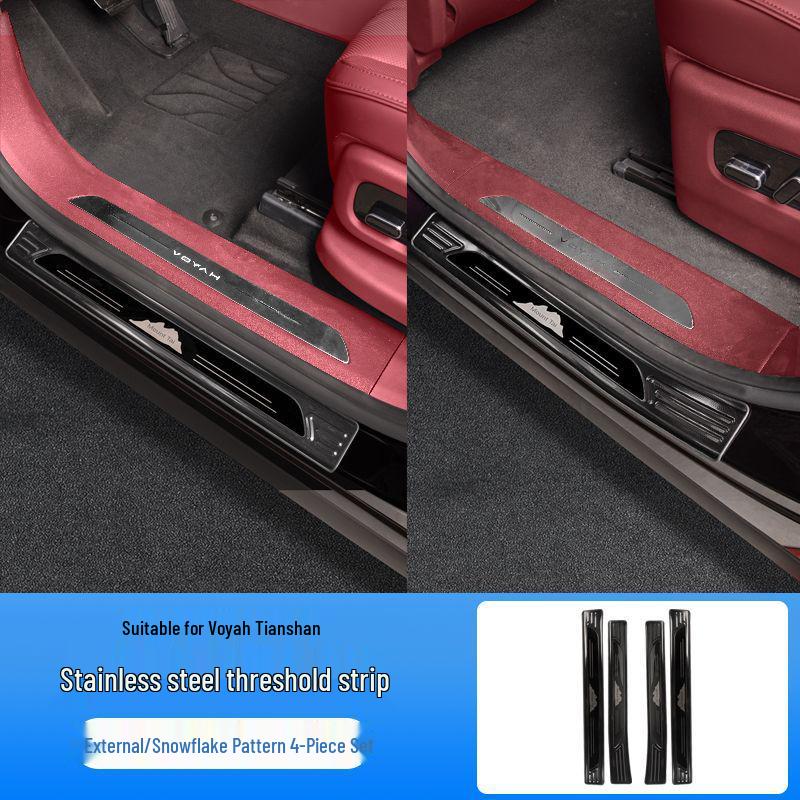 Applicable for Lantu Taishan Car Door Sill Protector Pedal Guard Interior Decoration Accessory.